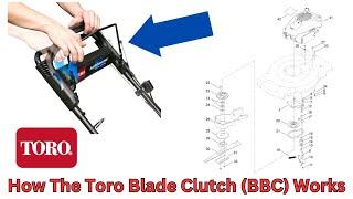 How The Blade Clutch (BBC) On the Toro Recycler Lawnmower Works #mechanic #toro #diy