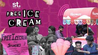 Ice Cream Giveaway || Student Tribe App || internship || Free Ice Creams for students by st