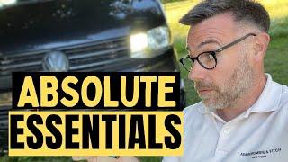 MUST have Camper Van ESSENTIALS for beginners for your VW Transporter or California Ocean