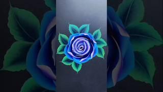 Acrylic 3D Rose painting techniques|easy flower painting tutorial for beginners#shorts#viral#rose