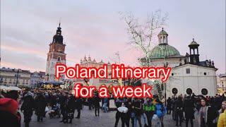 Must visit places in Poland in a week | itinerary for Poland for 1 week