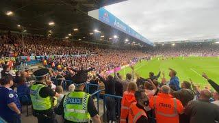 LEEDS & LIVERPOOL FANS GO AT EACH OTHER AFTER RED CARD GIVEN