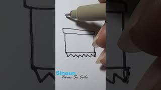 Cute Chocolate drawing #shorts / Sinoun Draw So Cute