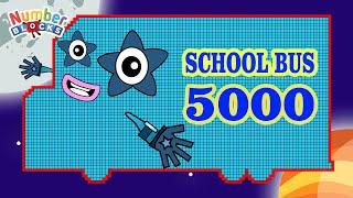 Numberblock Puzzle Tetris Game 5000 BUS ASMR SPACE Fanmade Animation