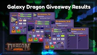 DA Giveaway || Galaxy Dragon Giveaway Results  ROBLOX Dragon Adventures