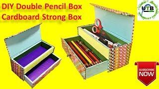 how to make a double pencil case / Diy Double Organizer Pencil Box Case