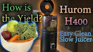 Hurom H400 Easy Clean Juicer: What's the Yield?