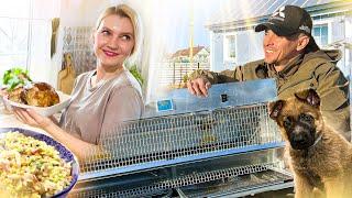 ОСВАИВАЕМ ДЕРЕВЕНСКУЮ ЖИЗНЬ/В ТЕПЛИЦЕ СЕЕМ/СОБИРАЕМ БРУДЕР И КЛЕТКУ ДЛЯ БУДУЩЕЙ ПТИЦЫ