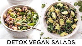 DETOX VEGAN SALAD RECIPES ‣‣ quick & easy quinoa recipes