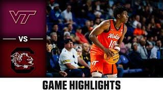 South Carolina vs. Virginia Tech Game Highlights | 2024-25 ACC Men's Basketball