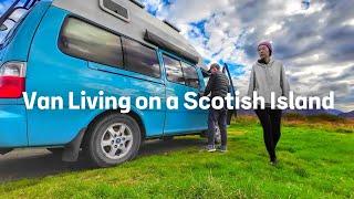 Winter Snow has Started Falling on the Isle of Skye - Vanlife in Scotland