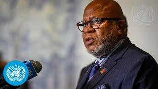 #UNGA78 President, Dennis Francis, Addresses the Press | United Nations