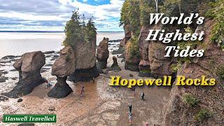 Hopewell Rocks Provincial Park, Bay of Fundy – New Brunswick, Canada 4K