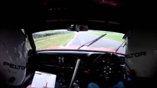 Neil Howard Stages 2014 MK2 Escort Crash In Car Tim Whiting