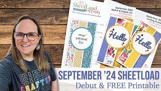 September 2024 SheetLoad of Cards | Debut & FREE Printable | Mini Slmline insp. by @KarenAicken