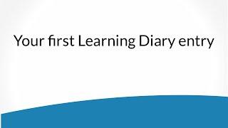 Your first Learning Diary entry