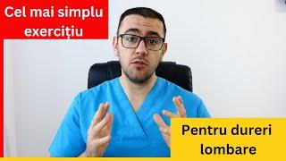 Cel mai simplu exercițiu pentru durerile lombare #kinetoterapie