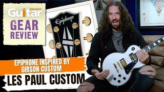 Epiphone Inspired by Gibson Custom Les Paul Custom | Review | Guitar Interactive