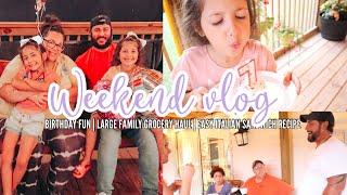 WEEKEND VLOG | birthday fun | Walmart grocery haul | weekend in the life | easy Italian sandwiches