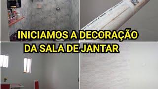 DECORANDO A CASA COM ITENS DA SHOPPE / SALA DE JANTAR / PAPEL DE PAREDE / FAÇA VC MESMA