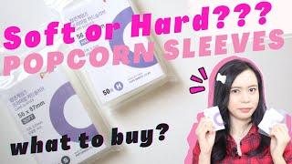 [ENG] Difference between Soft and Hard Popcorn Sleeves?  I   Popcorn Sleeves Unboxing & Review