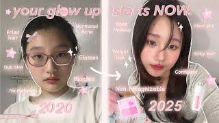 HOW TO ACTUALLY GLOW UP 🩰༘⋆ | becoming UNRECOGNIZABLE physically and mentally