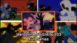 "DreadLord and Entity 303 Vs Herobrine" Full Animation (Minecraft Fight Animation)