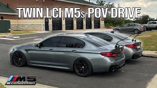 TWIN LCI M5 COMPETITIONS POV DRIVE PLAYING CAT AND MOUSE ON THE HIGHWAY! (WITH 360 CAMERA ANGLE!)