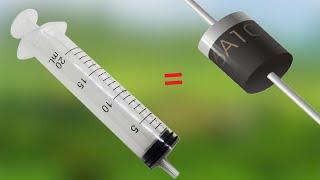 How to Convert an syringe to a Diode / Homemade Diode And With Kitchen Supplies