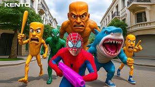 Team Spider-man Fight Tung Tung Tung Sahur vs Tralalero Tralala | Spider-Man Into The Spider-Verse