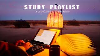  2-HOUR STUDY MUSIC PLAYLIST/ relaxing Lofi / Cozy Evening DEEP FOCUS POMODORO TIMER/ Study With Me