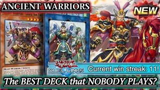 The NEW ANCIENT WARRIORS Deck | 12-0 WINS with NEW SUPPORT! WHY NO ONE PLAYS IT? [Duel Links]