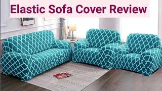 Elastic Sofa Cover Unboxing and Review | Unboxing My New Sofa Cover | Sofa Cover Haul and Review