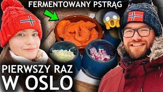 Nasz pierwszy raz w OSLO - co jedzą Norwegowie? FERMENTOWANE RYBY i... tacos! NORWEGIA | GASTRO VLOG
