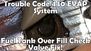 Lexus IS300 Trouble code 440 EVAP system | Fuel Tank Over Fill Check Valve Fix