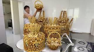 Свадебные караваи на одну цыганскую свадьбу.#каравайдляблагословения #каравайодесса #цыганскиекарава
