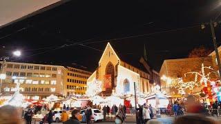 Basler Weihnachtsmarkt am Abend 2021 Bester Weihnachtsmarkt in Europa 2021