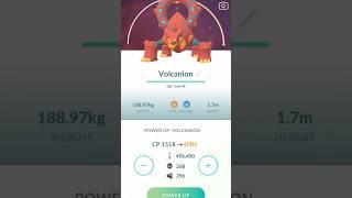 I Powered Up Volcanion to LEVEL 50 In Pokemon Go!!! #shorts #pokemon