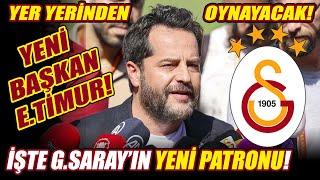 İŞTE GALATASARAY'IN YENİ PATRONU! ERDEN TİMUR...