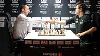 FINAL ARMAGEDDON GAME of The TOURNAMENT Magnus Carlsen vs Veselin Topalov | Norway Chess 2022