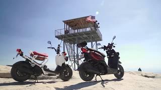 2017 Honda Ruckus vs. 2017 Yamaha Zuma 50 - Adventure Scooters in the Sierra! | ON TWO WHEELS