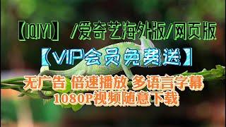 【iQIYI】爱奇艺海外版/网页版 无广告 倍速播放 多语言字幕 【VIP会员免费送】 1080P视频免费下载观看