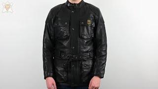 Goldtop Patrol Leather Motorcycle Jacket - Black