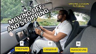 Moving Off & Stopping in an Automatic Car - Beginning Driving Lesson