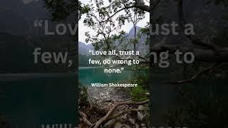 "Shakespeare’s Life-Changing Advice!" #shakespeare #quotes #englishplaywright#englishpoet#motivation