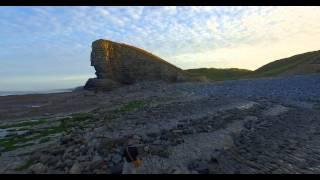 Monknash Beach & Nash Point Lighthouse by Drone