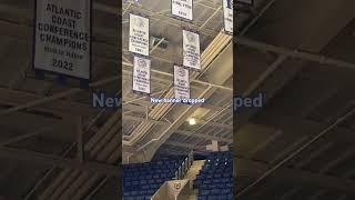 #dukebasketball has a new banner up after winning the ACC Tournament last year