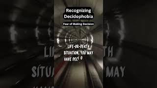 ️ DECIDOPHOBIA ️#decidophobia #mentalhealth #phobia #scary #educational #panic #shorts #dreads