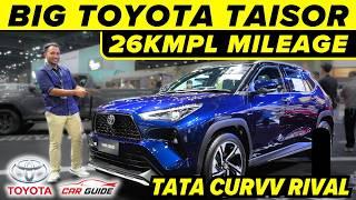 Bigger Toyota Taisor SUV - Yaris Cross SUV | 8 Cameras + ADAS Safety | Tata Curvv RivalNew SUV 2024