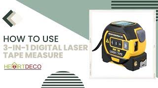 3-IN-1 LASER TAPE MEASURE TOOL | HEARTDECO WONDERS | SKU: 15044